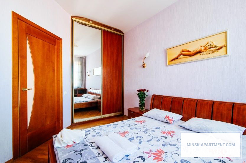 Bedroom of the Apartment in the Center of Minsk Belarus