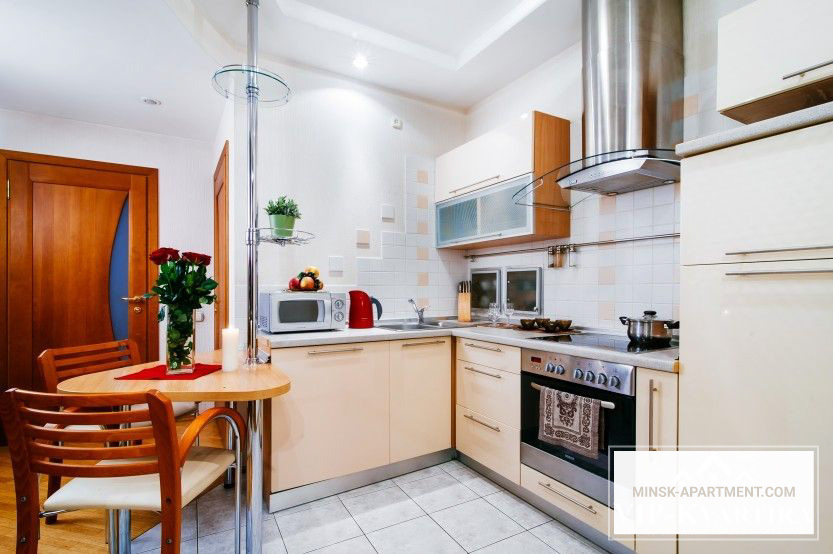 Kitchen of the Apartment in the Center of Minsk Belarus