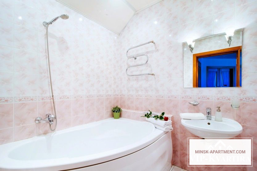 Bathroom of the Apartment in the Center of Minsk Belarus